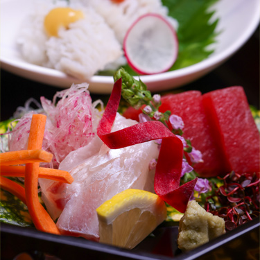 写真：鮮魚を使った花咲の和食・京料理